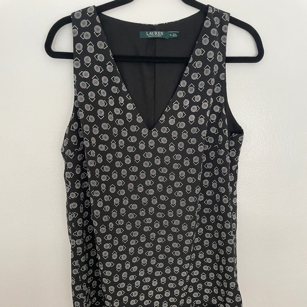 RALF LAUREN - white and black evening dress